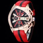 Tonino Lamborghini Factory Lamborghini quartz men's Rose gold Steel Case with white diamond diameter 46mm Watch